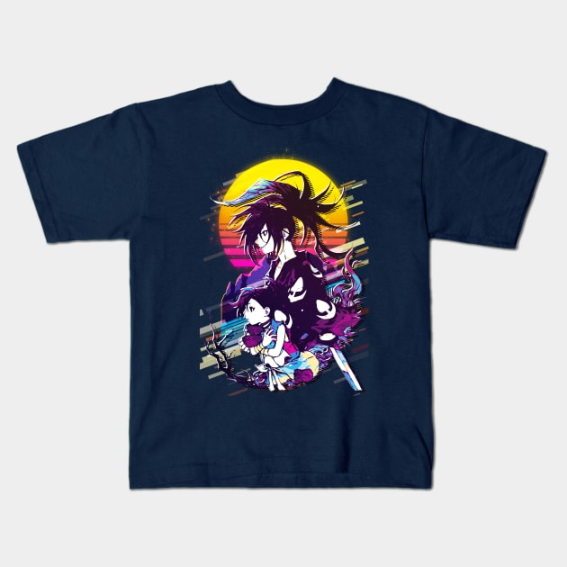 Dororo and Hyakkimaru Kids T-Shirt by 80sRetro